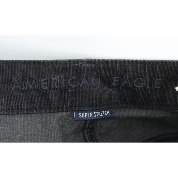 American Eagle Corduroy Jegging‎ Pants Super Stretch Womens Size 4 Black - Picture 7 of 9